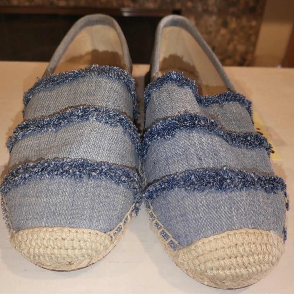 Michael Kors frayed denim espadrille size 8.5